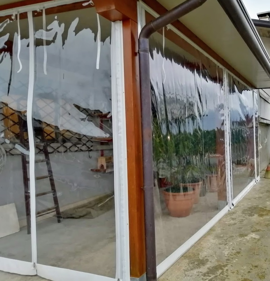 Telone impermeabile trasparente teloni in PVC tettuccio in vinile  trasparente tenda da Veranda per esterni copertura