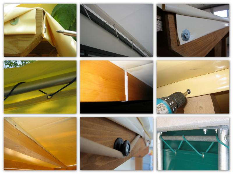 FISSAGGIO TELI PER COPERTURE